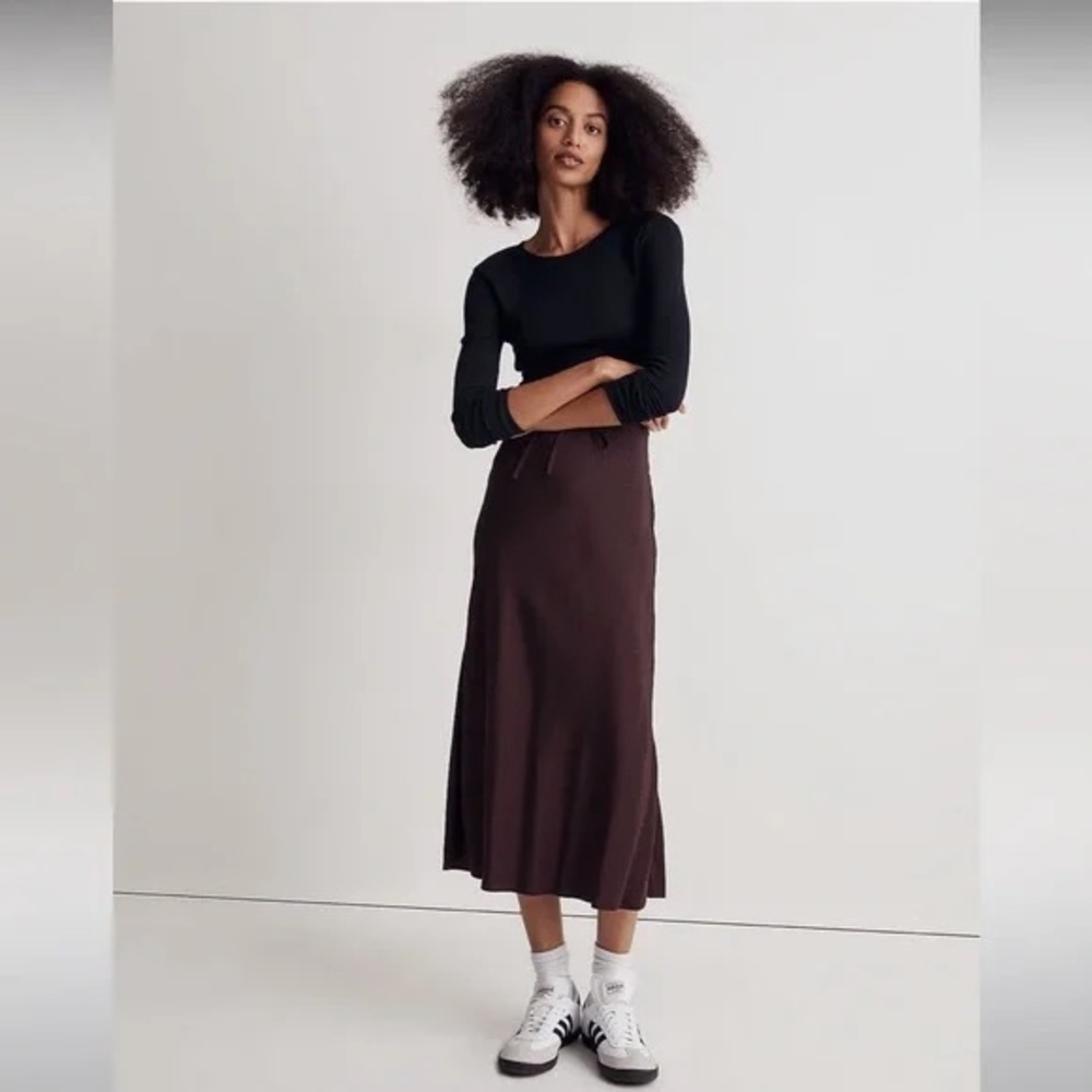 Madewell Jaquard Slip Skirt